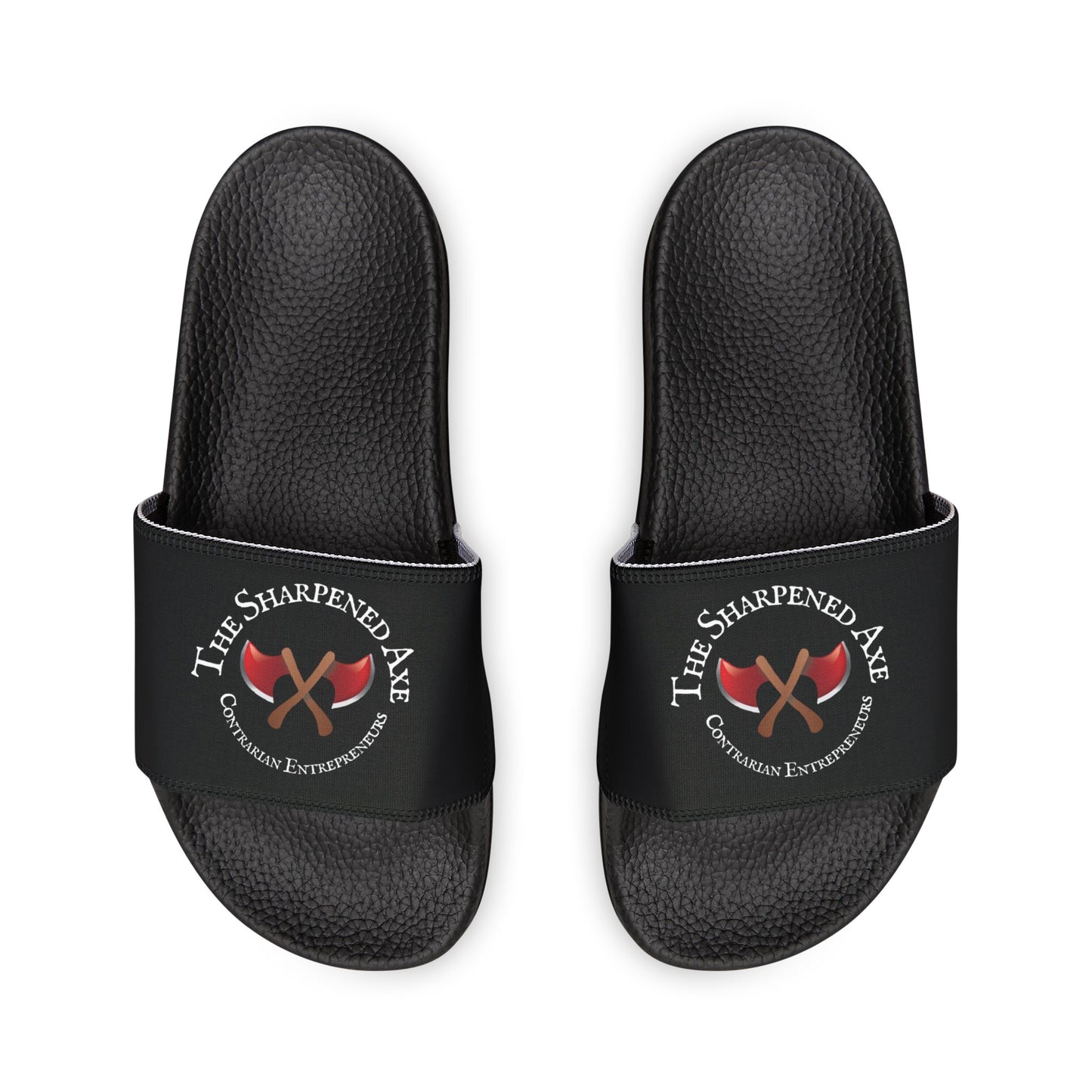 These Sharpened Axe "Contrarian Entrepreneurs" Slide Sandals aren't for Liberal Goobers...