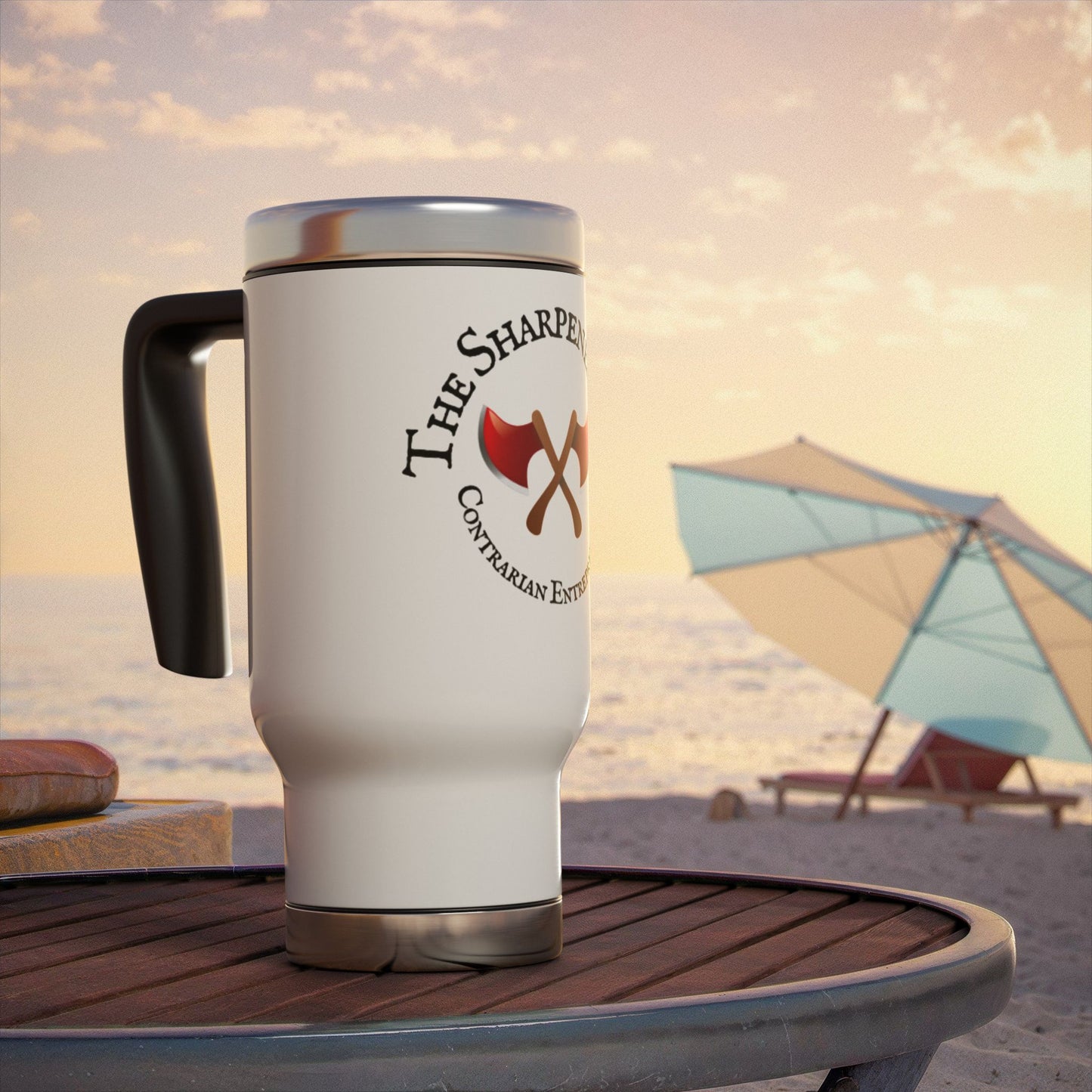 The Sharpened Axe Complain-less Steel NO EXCUSES Travel Mug
