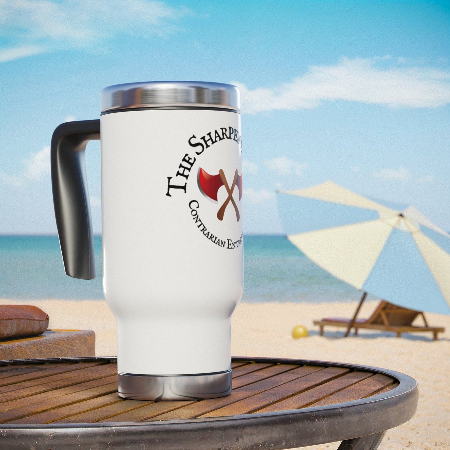 The Sharpened Axe Complain-less Steel NO EXCUSES Travel Mug