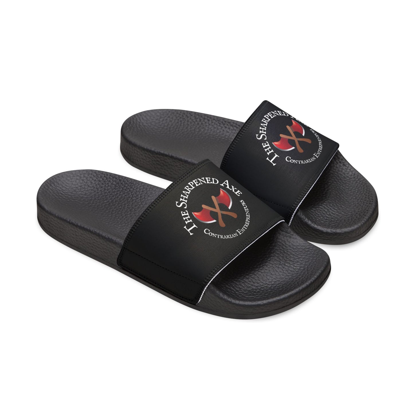 These Sharpened Axe "Contrarian Entrepreneurs" Slide Sandals aren't for Liberal Goobers...