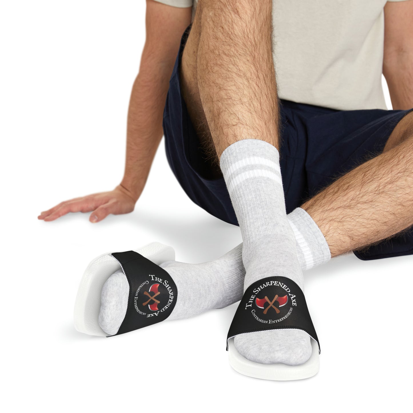 Sharpened Axe "Contrarian Entrepreneurs" Slide Sandals!