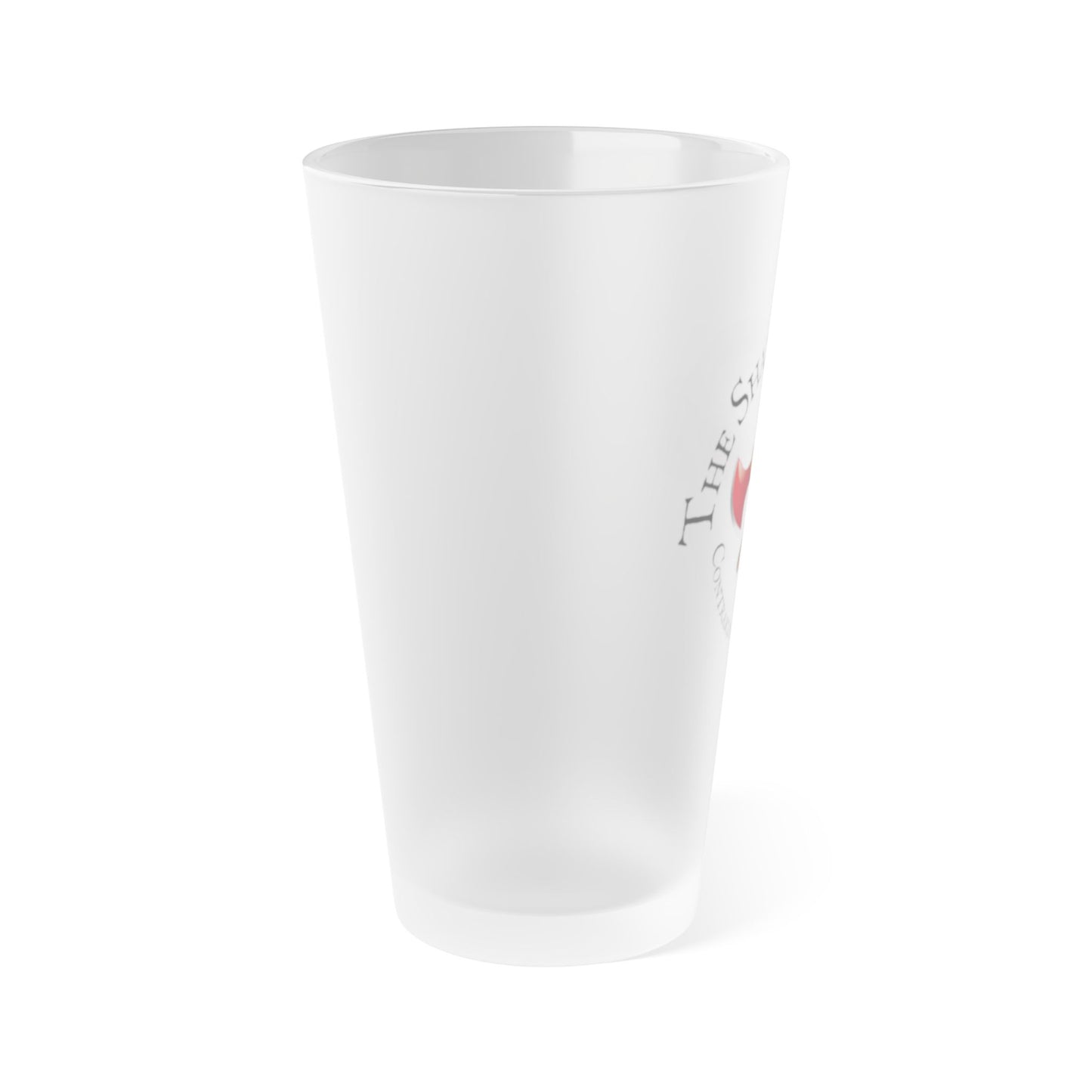 The Sharpened Axe "Contrarian Entrepreneurs" Frosted Pint Glass, 16oz