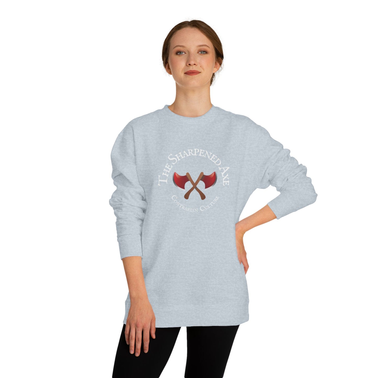 Copy of Cozy Unisex Crew Neck Sweatshirt with Axe Design, Perfect for Gifting, Casual Wear, and Celebrations