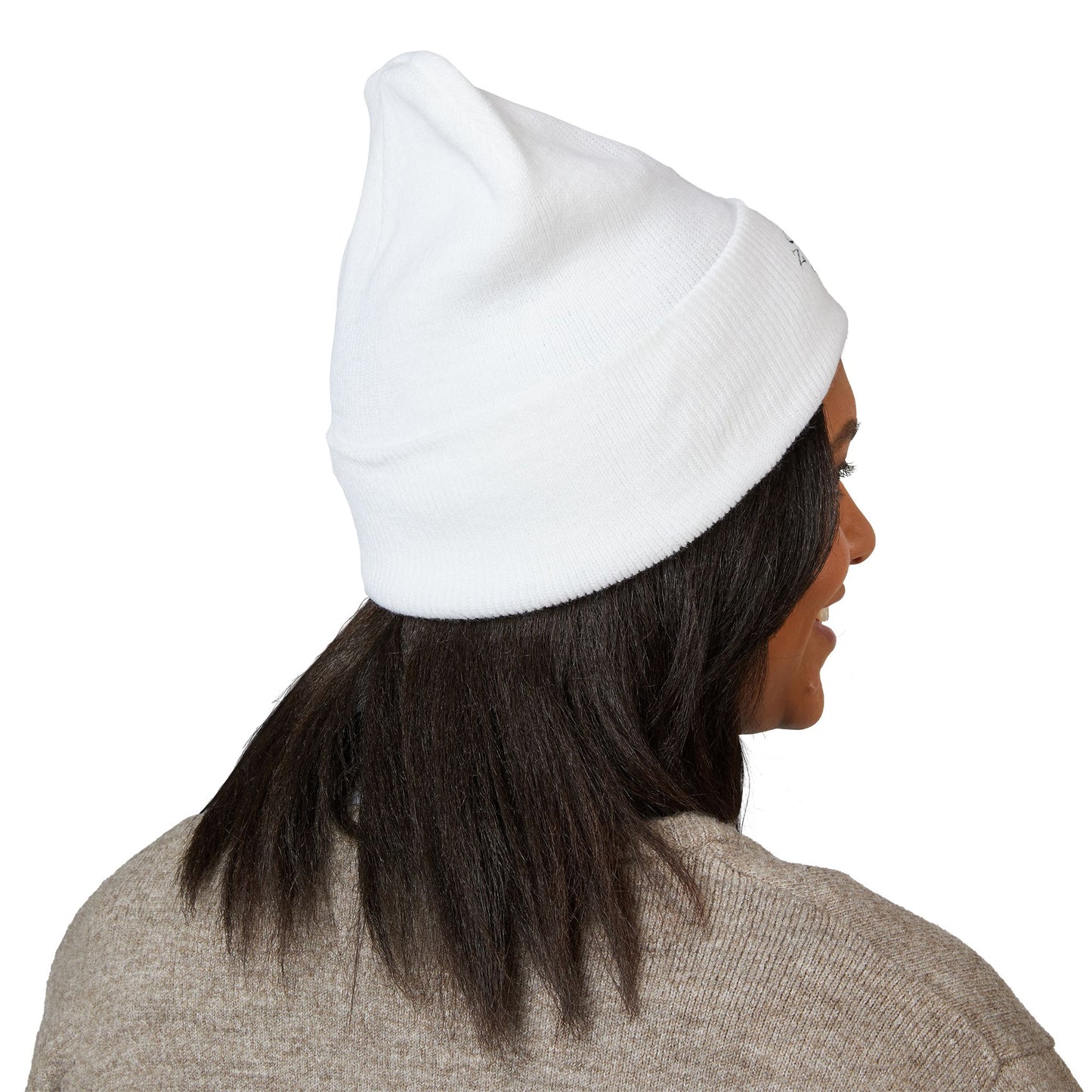 (WHITE) Nollidge & Whizdom Emotional Intelligence Embroidered Beanie